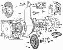 Blower HsgFlywheelsScreen Diagram and Parts List for  Briggs and Stratton Engine
